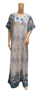 Load image into Gallery viewer, Blue Sky - Short Sleeve maxi dress
