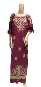 Simply Fuchsia - Short Sleeve maxi dress