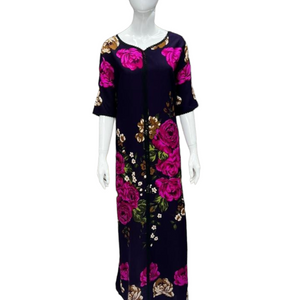 Purple Blaze - Short Sleeve maxi dress