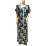 Load image into Gallery viewer, Gold and Green  - Short Sleeve maxi dress
