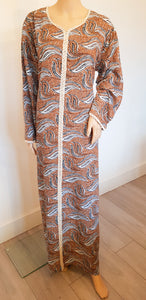 Sand Wave - Long Sleeve maxi dress