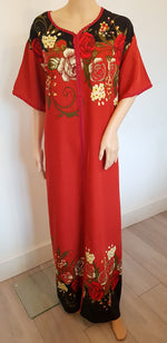 Load image into Gallery viewer, Fire Blaze - Short Sleeve maxi dress
