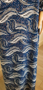 Load image into Gallery viewer, Blue Wave - Long Sleeve maxi dress
